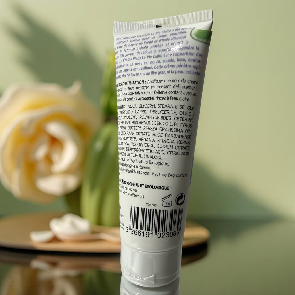 Crème pour les pieds au beurre de karité Bio