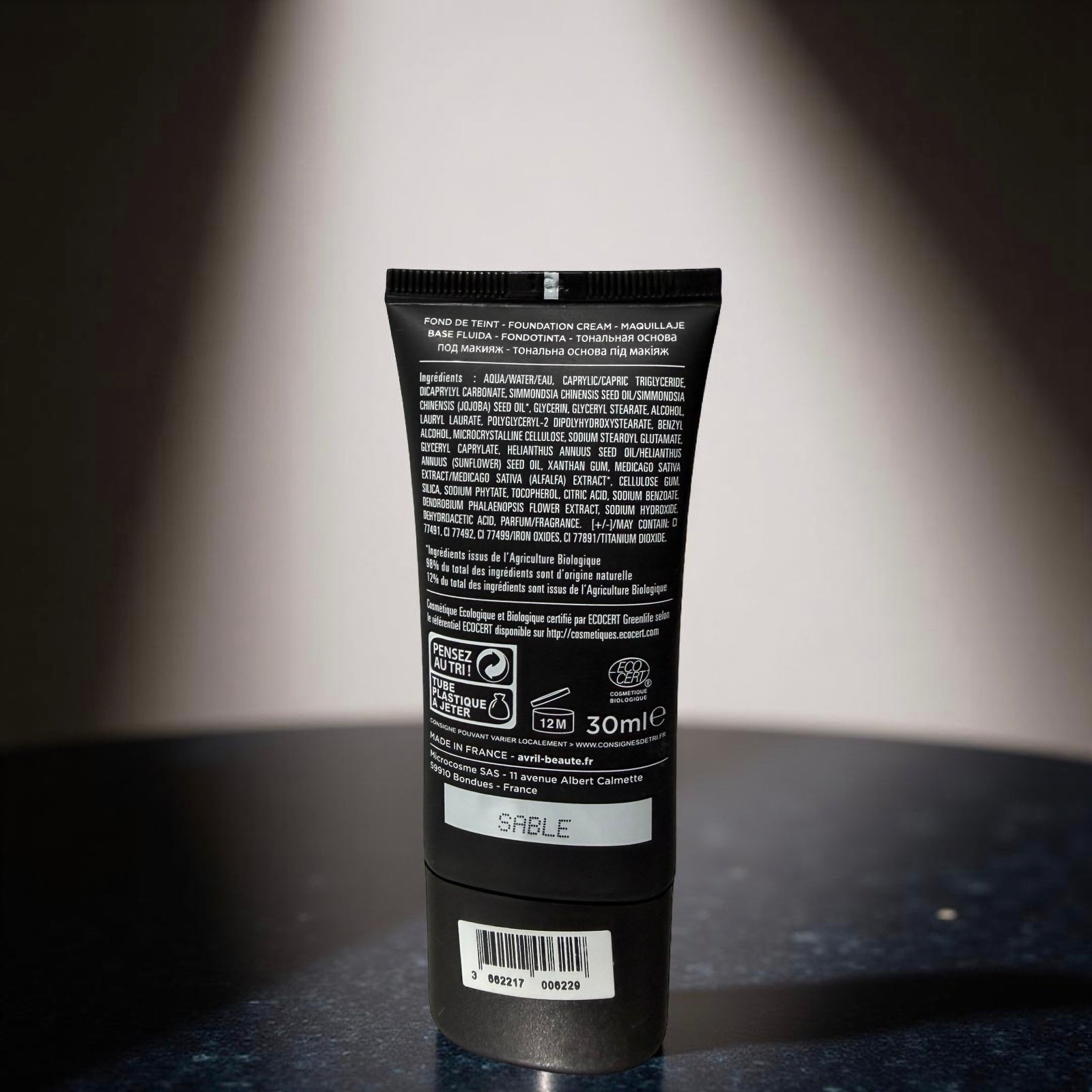 Fond de teint sable Bio