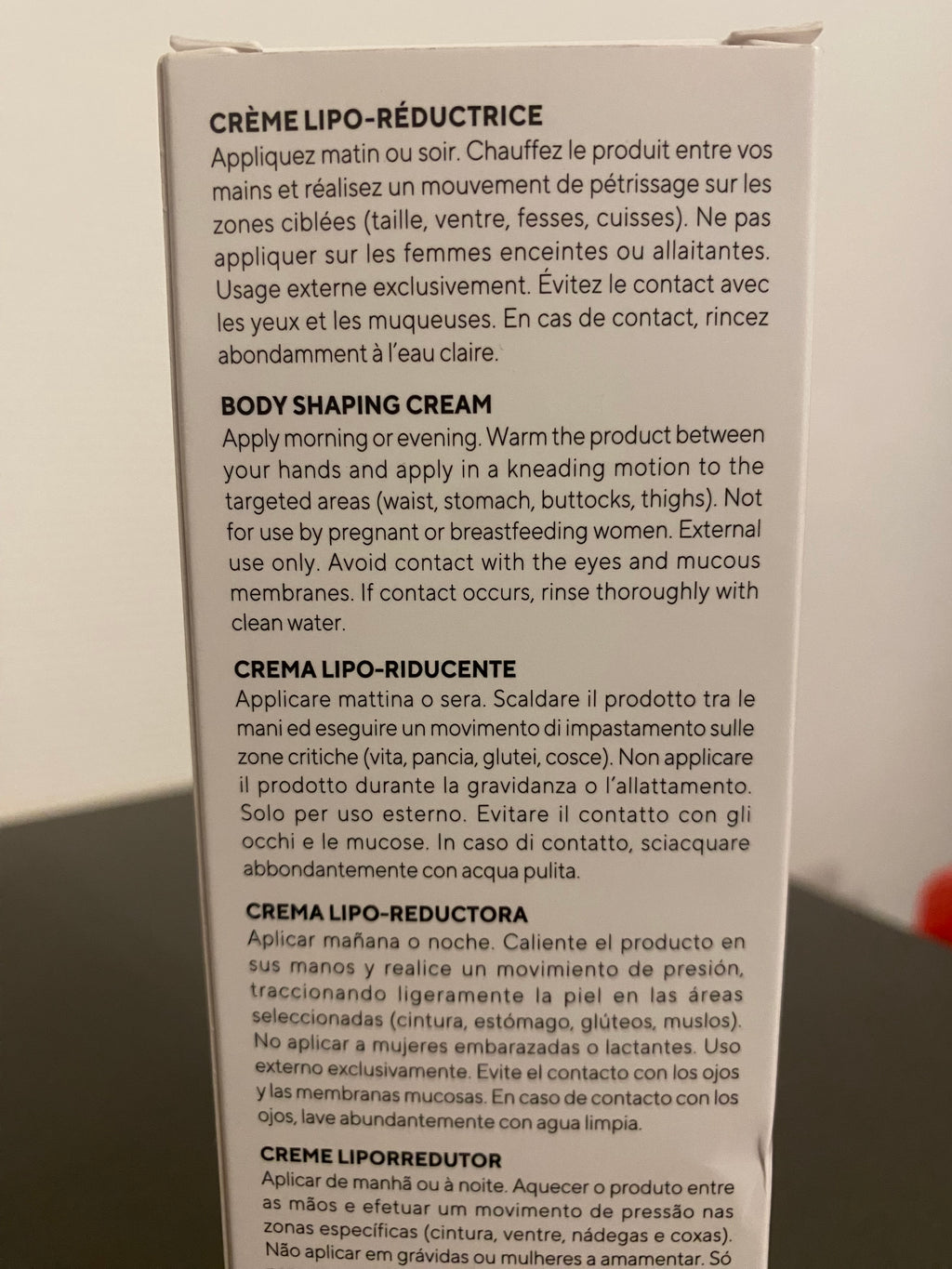 CRÈME LIPO-RÉDUCTRICE LPG