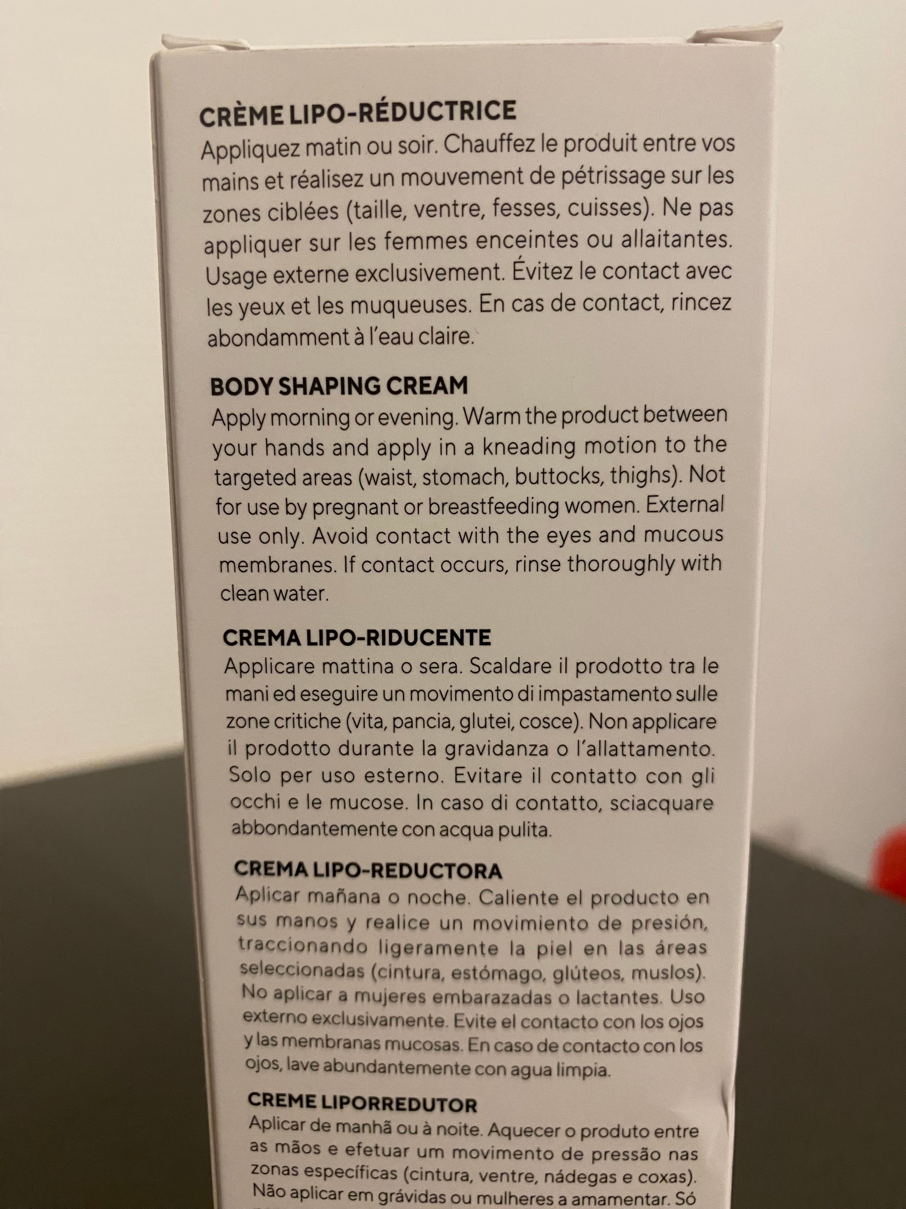 CRÈME LIPO-RÉDUCTRICE LPG