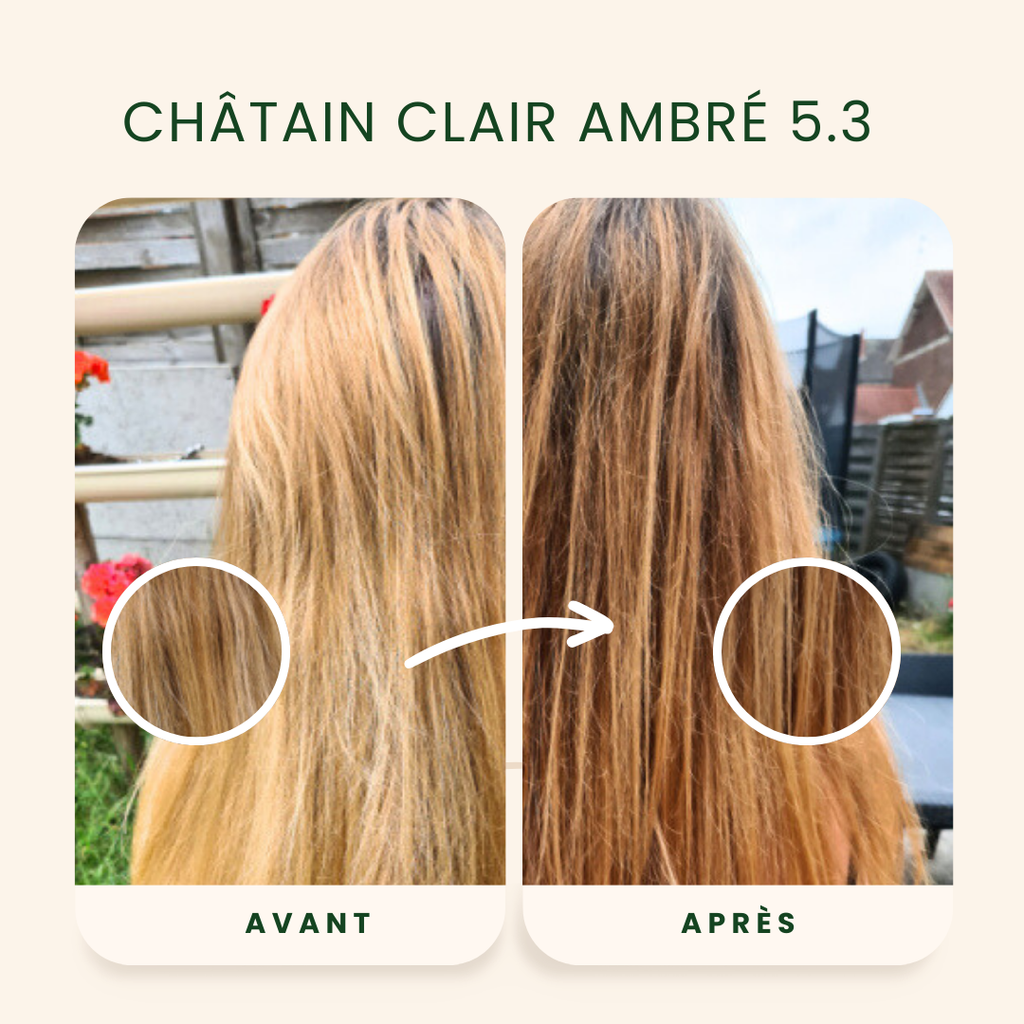 EMBLICA - Coloration végétale 5.3 Châtain Clair Ambré 100 g Bio
