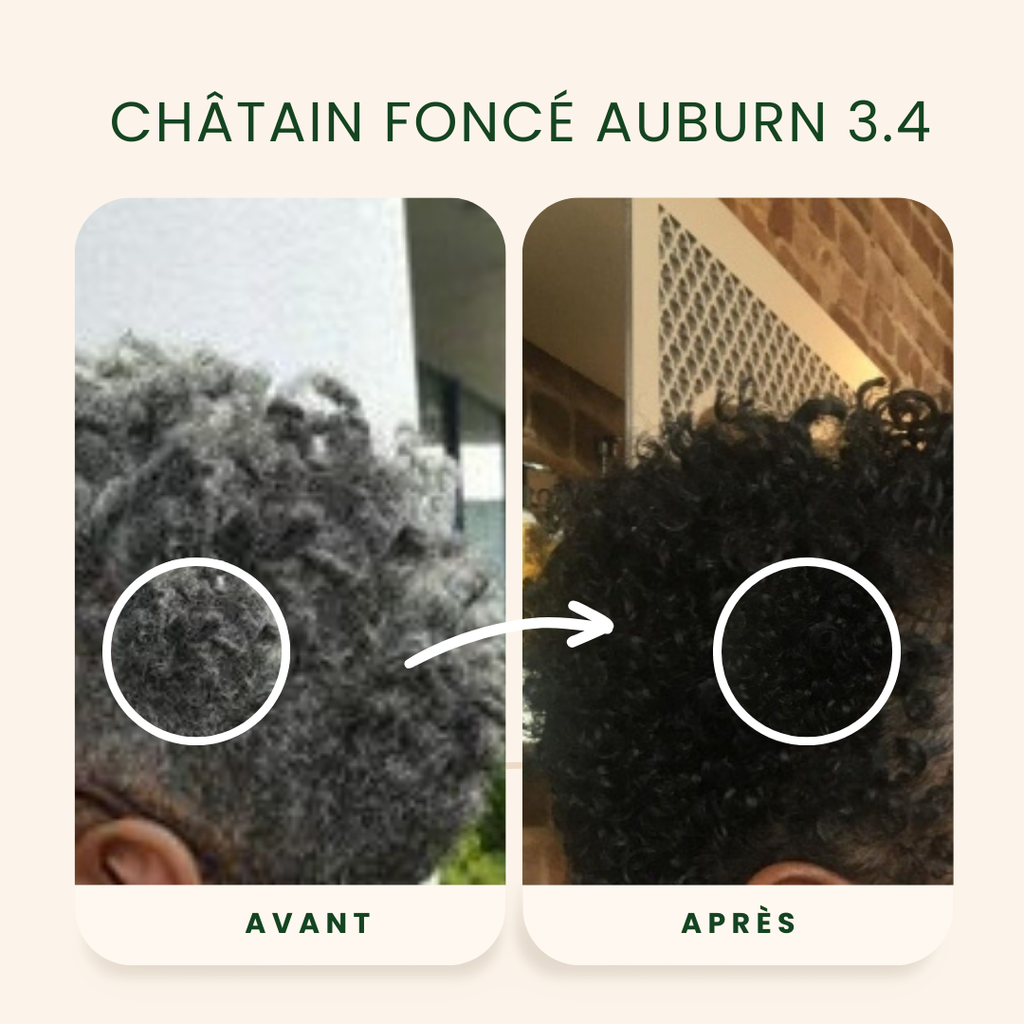 EMBLICA - Coloration végétale 3.4 Châtain Foncé Auburn 100 g Bio