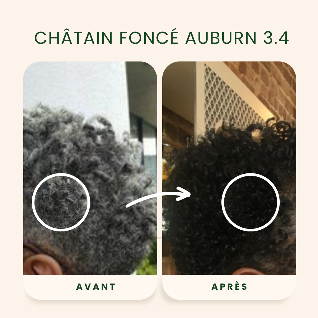 EMBLICA - Coloration végétale 3.4 Châtain Foncé Auburn 100 g Bio