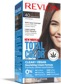 Revlon Total Color Coloration Permanente Clean & Vegan N°40 Châtain Foncé